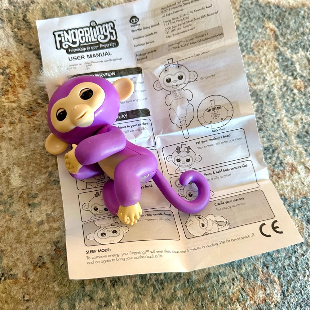 Fingerlings Purple Monkey‎ Kids Toy, 2016 - Picture 3 of 7